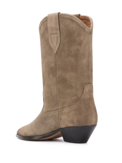 Shop Isabel Marant Duerto Textured Style Boots In Neutrals
