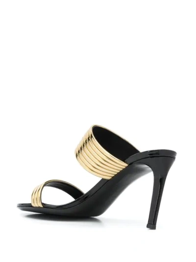 Shop Giuseppe Zanotti Metallic Sandals In Gold