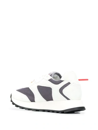Shop Off-white Leather Arrows Sneakers In White