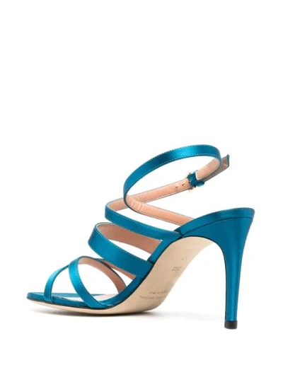 Shop Alberta Ferretti Strappy-design Sandals In Blue