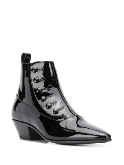 Shop Saint Laurent Gabsty Ankle Boots In Black