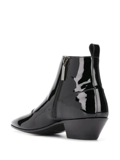 Shop Saint Laurent Gabsty Ankle Boots In Black