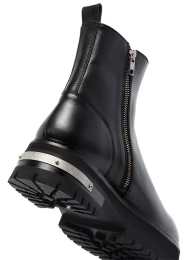 Shop Ann Demeulemeester Zip-up Chunky Ankle Boots In Black