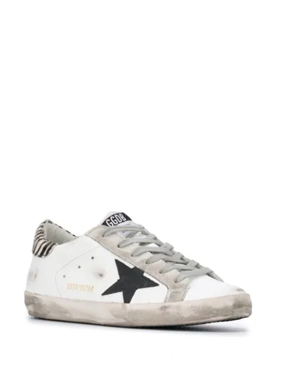 Shop Golden Goose Super-star Low-top Sneakers In White