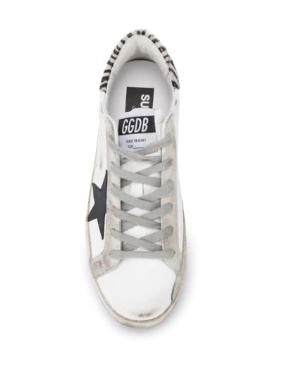 Shop Golden Goose Super-star Low-top Sneakers In White