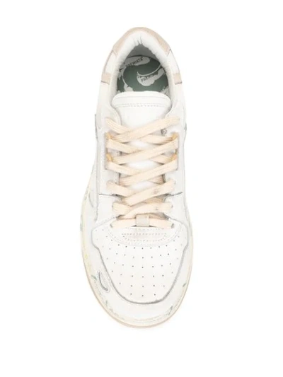 Shop Premiata Drake Chunky-sole Sneakers In White