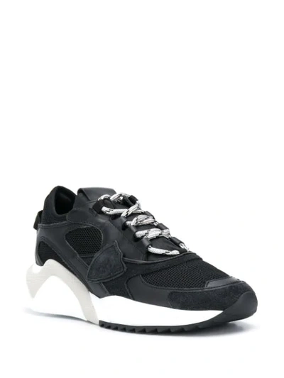 Shop Philippe Model Paris Eze L Low-top Sneakers In Black