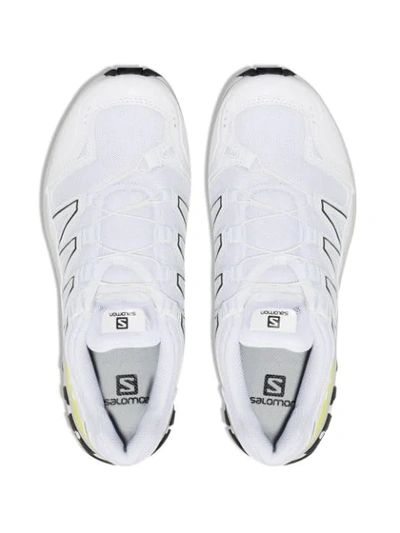 Shop Salomon Xa-comp Adv Sneakers In White