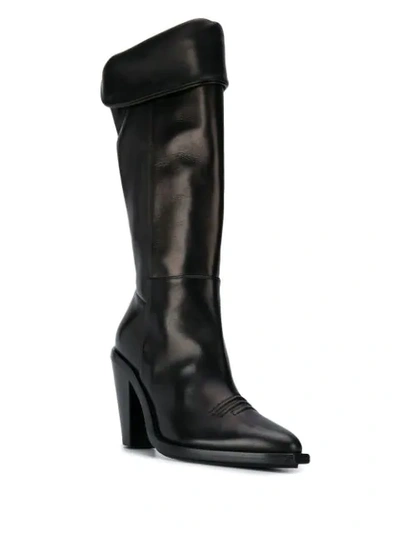 Shop Ermanno Scervino Knee-high Boots In Black