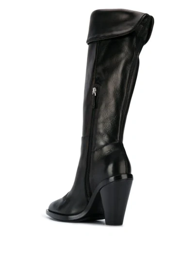 Shop Ermanno Scervino Knee-high Boots In Black
