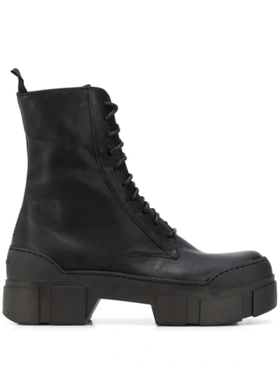 Shop Vic Matie Ankle Lace-up Boots In Black