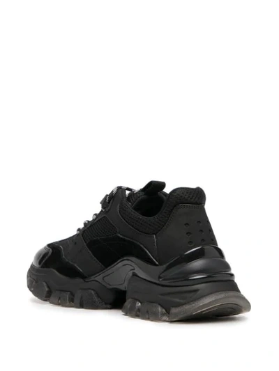 Shop Moncler No Trace Low-top Sneakers In Black