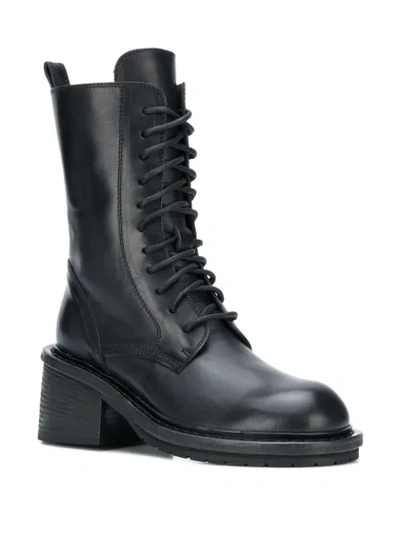 Shop Ann Demeulemeester Ankle Lace-up Boots In Black
