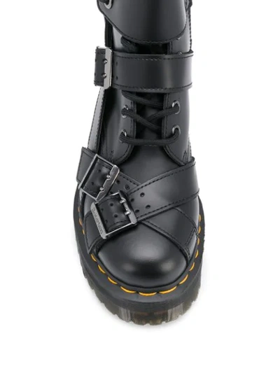 Shop Dr. Martens Jadon Strap 40mm Boots In Black