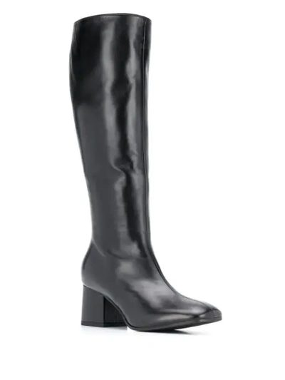 Shop Marni Knee-length Block-heel 75mm Boots In Black