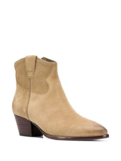 Shop Ash Houston Ankle Boots In Neutrals