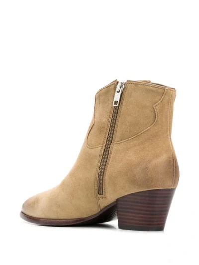 Shop Ash Houston Ankle Boots In Neutrals