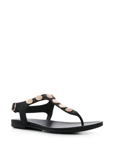 Shop Kurt Geiger Maddie Studded Sandals In Black