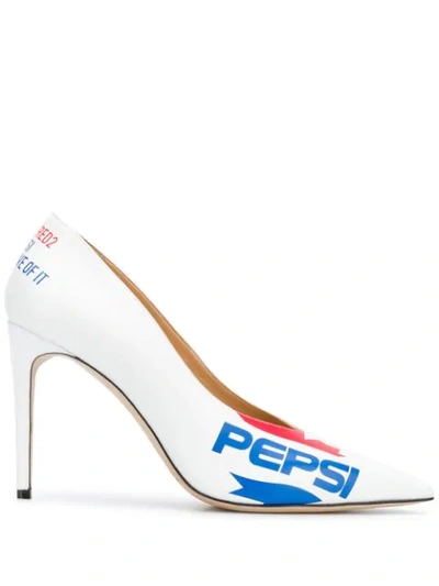 Shop Dsquared2 Pepsi Pumps In White