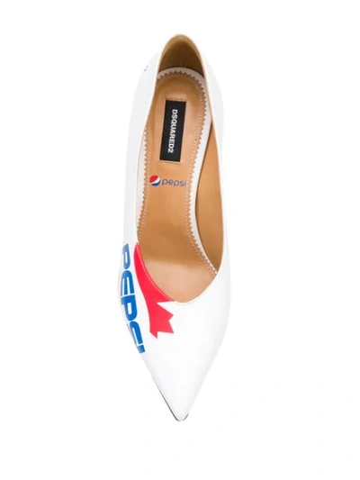 Shop Dsquared2 Pepsi Pumps In White