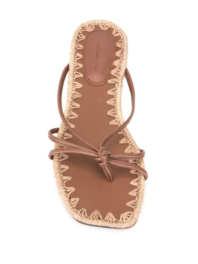 Shop Mara & Mine Azeline Flip-flops In Brown