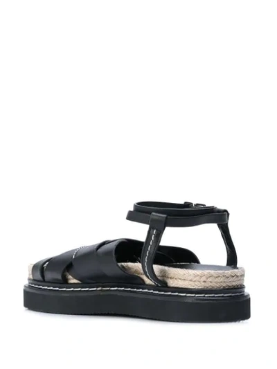 Shop 3.1 Phillip Lim / フィリップ リム Yasmine Espadrille-style Sandals In Black
