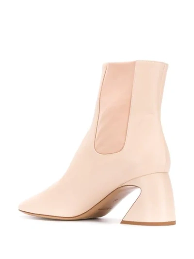 Shop Jil Sander Artistic Heel Boots In Neutrals