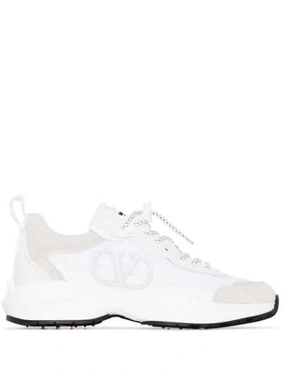 Shop Valentino Shegoes Low-top Sneakers In White