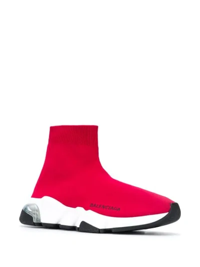 Shop Balenciaga Speed Slip-on Sneakers In Red