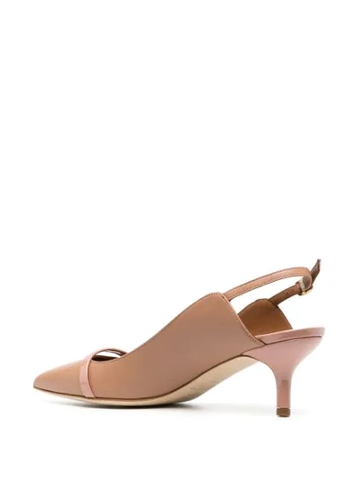 Shop Malone Souliers Marion Leather Pumps In Neutrals