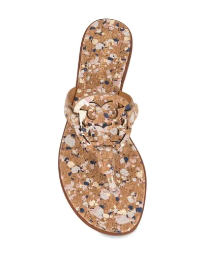Shop Tory Burch Miller Confetti Sandals In Brown