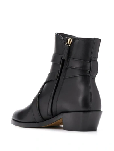 Shop Ferragamo Gancini-strap Ankle Boots In Black