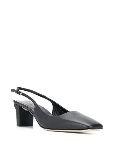 Shop Aeyde Debs 65mm Square Toe Pumps In Black