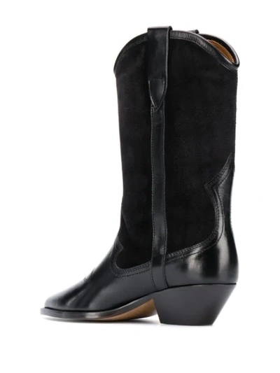 Shop Isabel Marant Dandrea Cowboy Boots In Black