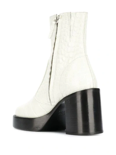 Shop Simon Miller Platform Ankle Boots In White
