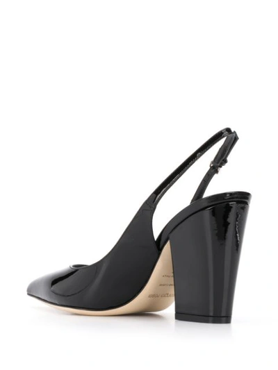 Shop Sergio Rossi Sergio Slingback Pumps In Black