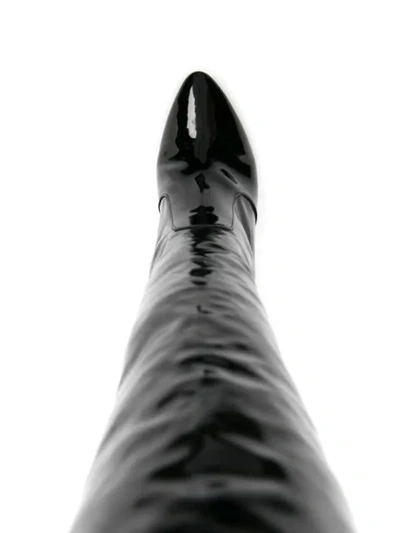 Shop Saint Laurent Aylah Over-the-knee Boots In Black