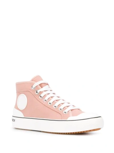 Shop Stella Mccartney Stella Logo High-top Sneakers In Pink