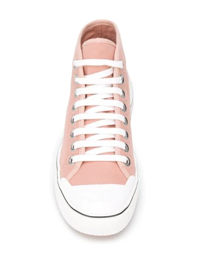 Shop Stella Mccartney Stella Logo High-top Sneakers In Pink