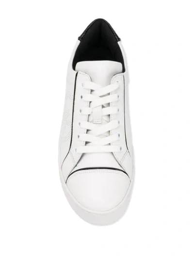 Shop Michael Michael Kors Low-top Lace-up Sneakers In White