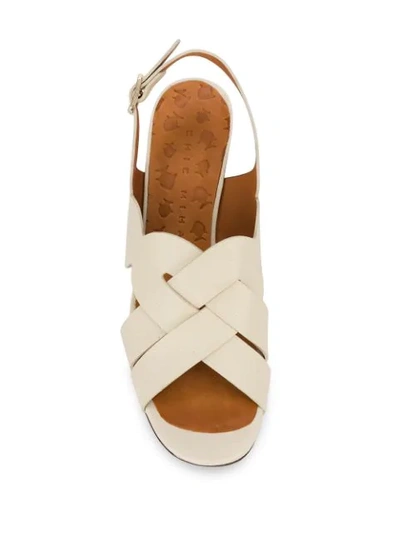 Shop Chie Mihara Balbina 75mm Sandals In White