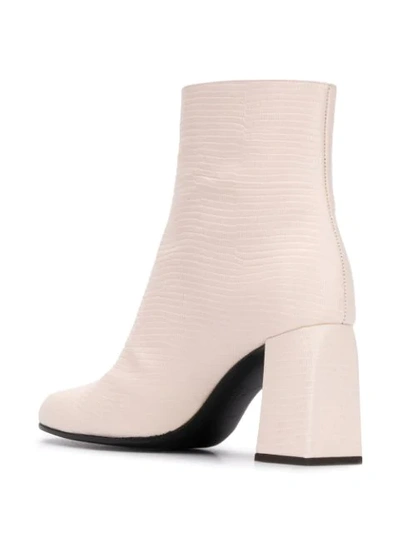 Shop Giuseppe Zanotti Block Heel Ankle Boots In White