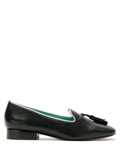 Shop Blue Bird Shoes Dirham 15mm Loafers In Black