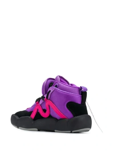 Shop Off-white Chlorine Boot Sneakers In Purple