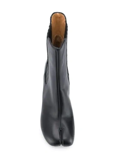 Shop Maison Margiela Tabi Split-toe Boots In Black