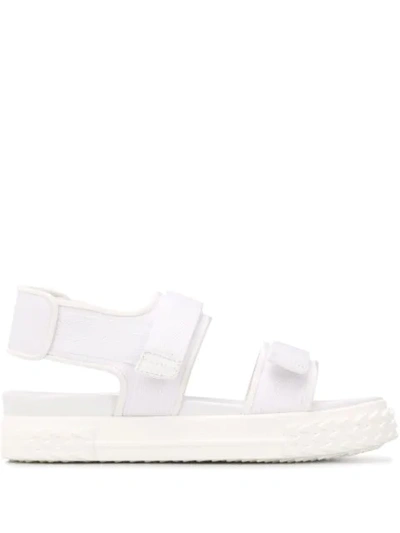 Shop Giuseppe Zanotti Platform Sandals In White