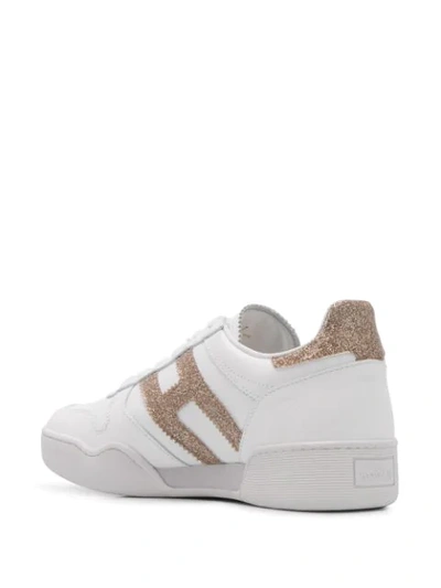 Shop Hogan H357 Low-top Sneakers In White