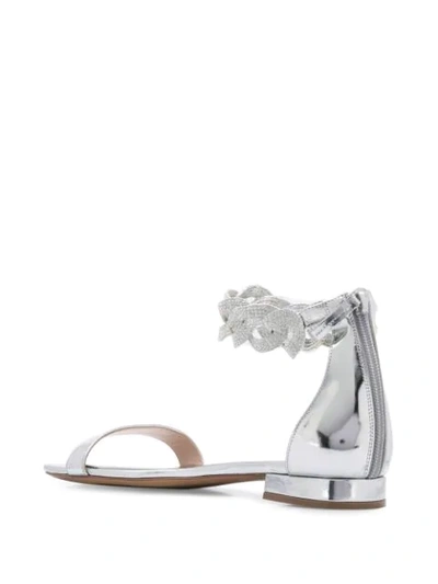Shop Alexandre Vauthier Elsa 25mm Sandals In Silver