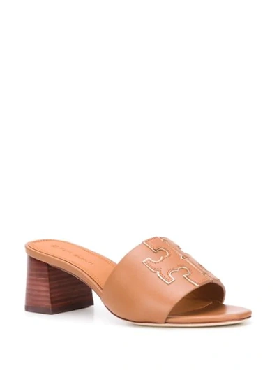 Shop Tory Burch Ines Slide Sandals In Brown