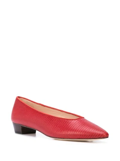 Shop Loeffler Randall Simone Ballerina Shoes In Red